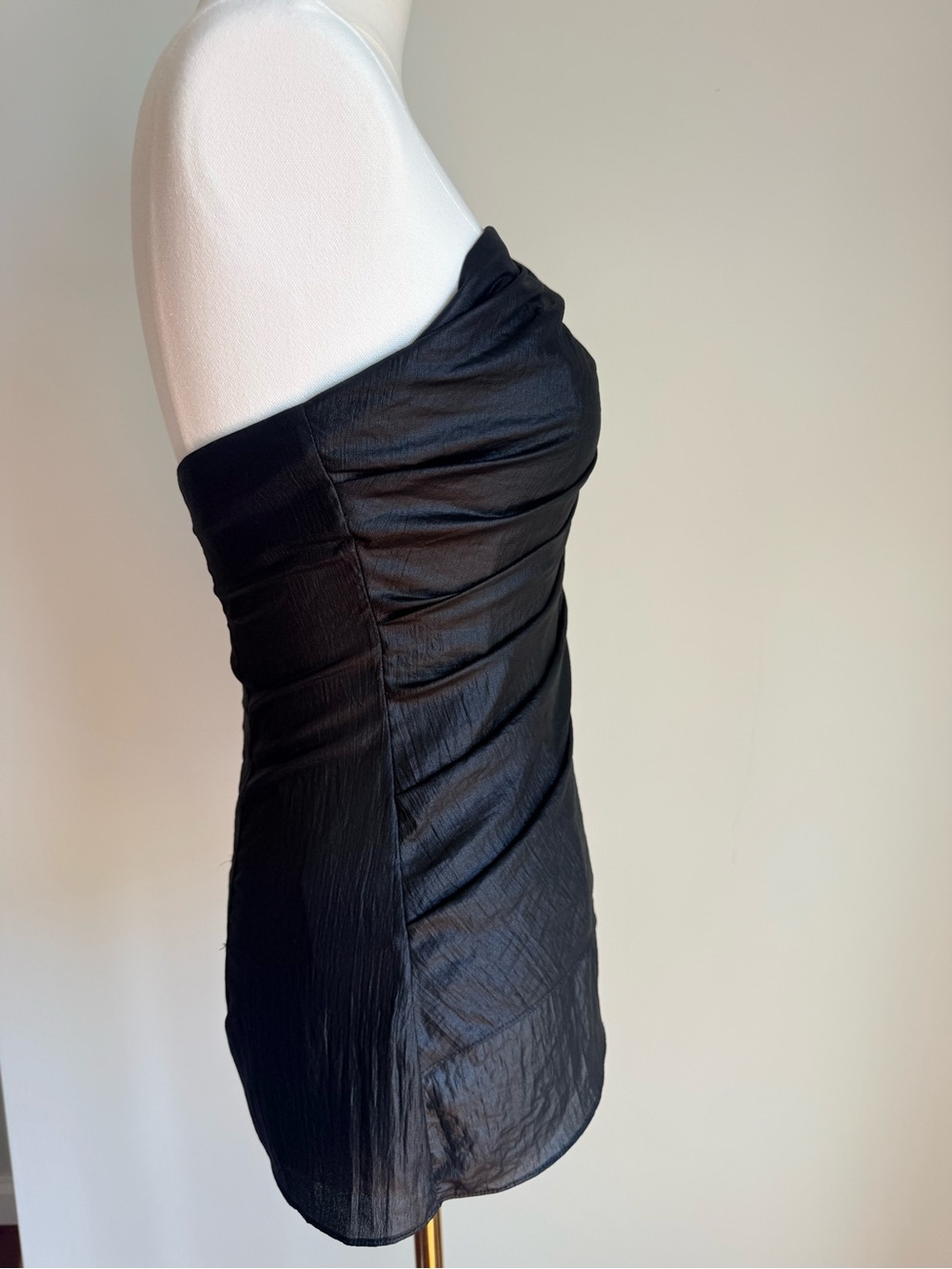 BCBGMaxAzria Black Sheer Blouse - Picture 3 of 4